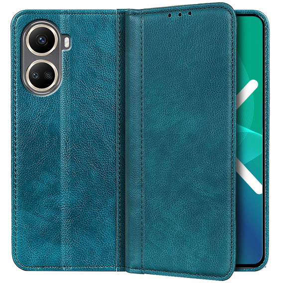 Huse pentru Huawei Nova 10 SE, Wallet Litchi Leather, verde