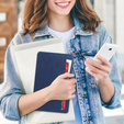 Huse pentru Samsung Galaxy Tab A9, Business Card, albastru