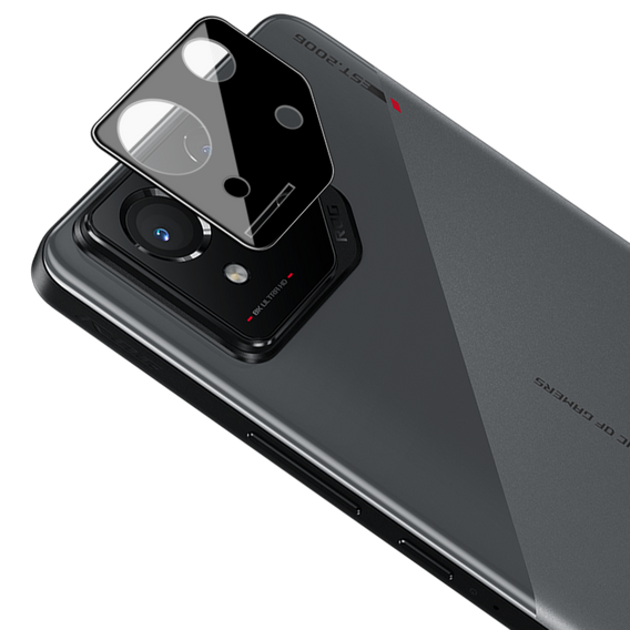 Sticlă temperată pentru camera foto pentru ASUS ROG Phone 8 Pro, negru