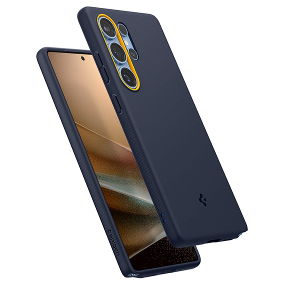 Carcasă Spigen pentru Samsung Galaxy S25 Ultra, Nano Pop MagSafe, albastru închis + sticlă temperată 9H