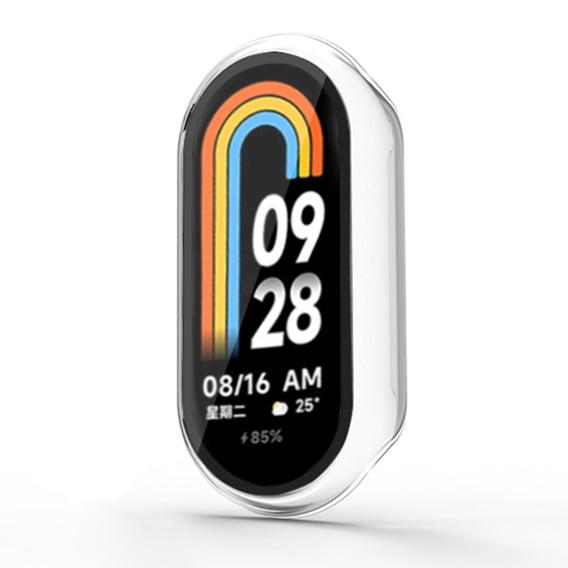 Carcasă 2in1 + sticlă călită pentru Xiaomi Smart Band 10 / 9 / 8, negru