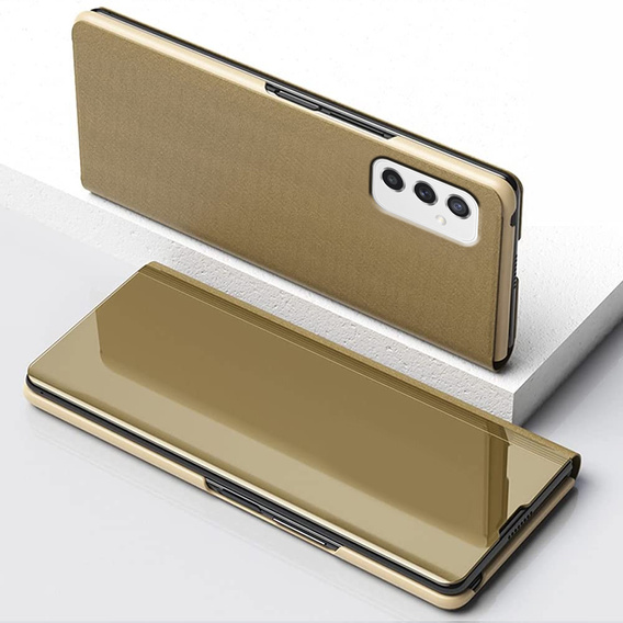 Huse pentru Samsung Galaxy M52 5G, Clear View, de aur