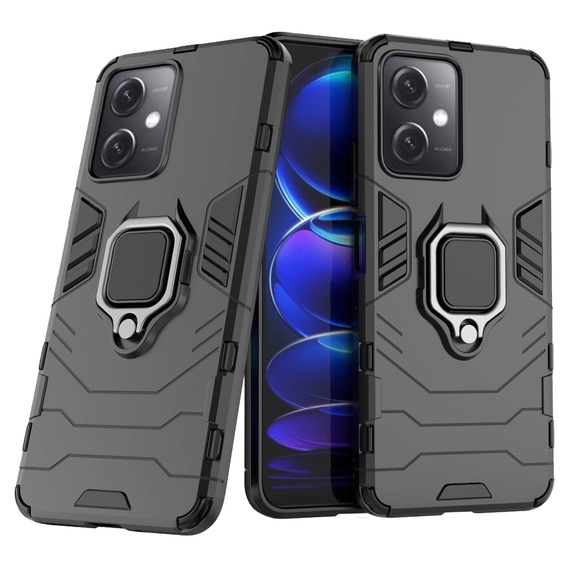 Huse pentru Xiaomi Redmi Note 12 5G / POCO X5 5G, Kickstand Ring, negru