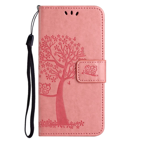 Cu clapetă pentru Motorola Moto G53 / G23 / G13, tree, roz