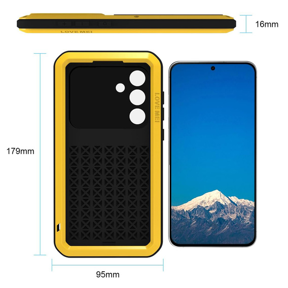 Husă blindată cu sticlă temperată pentru Samsung Galaxy S25 FE