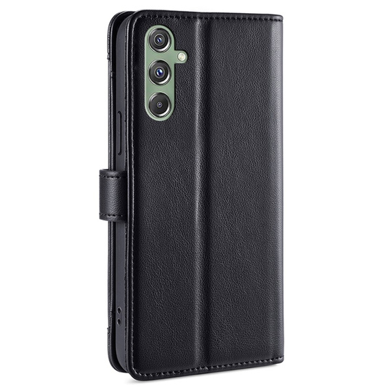 Cu clapetă pentru Samsung Galaxy M34, Wallet Zipper Pocket, negru