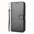 Cu clapetă pentru Oppo A98 5G, Crazy Horse Wallet, negru