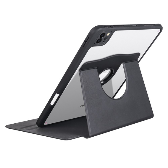 Husă pentru iPad Pro 11" 2022/2021/2020 (4/3/2 gen.), cu spațiu pentru stylus, rotativ la 360 °, negru