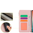 Cu clapetă pentru Samsung Galaxy S24 Ultra, Wallet Zipper Pocket RFID, cu curea de umăr, negru