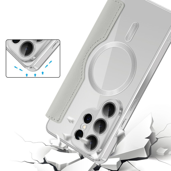 Husă RFID Wallet MagSafe cu protecție pentru cameră pentru Samsung Galaxy S26 Ultra