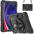 Husa blindată pentru Samsung Galaxy Tab S10 Lite / S10 FE / S9 FE, carcasă de protecție 360 cu slot pentru stylus, negru