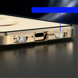 Carcasa Magnetic Dual Glass MagSafe pentru iPhone 15 Pro, de aur