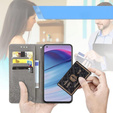 Cu clapetă pentru Motorola Edge 50 Fusion 5G, Mandala, gri