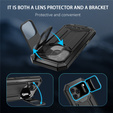 Carcasă blindată R-JUST cu protecție pentru ecran și suport pentru iPhone 17 Pro Max