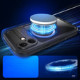 Carcasă impermeabilă IP68 pentru iPhone 16, SHELLBOX MagSafe, negru