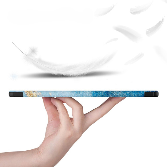 Huse pentru Samsung Galaxy Tab S9, Smartcase Hybrid Pen Slot, sea wave