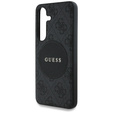 Husă GUESS 4G Circle Classic Logo MagSafe pentru Samsung Galaxy S25