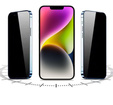 2x Sticlă de confidențialitate temperată pentru iPhone 14 Plus / 13 Pro Max, ERBORD 9H Easy App Anti-Peep