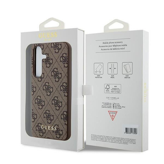 GUESS Huse pentru Samsung Galaxy A55, 4G Charms Collection Hardcase, maro