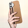 Carcasa pentru iPhone 16, Carbon Fiber MagSafe, galben