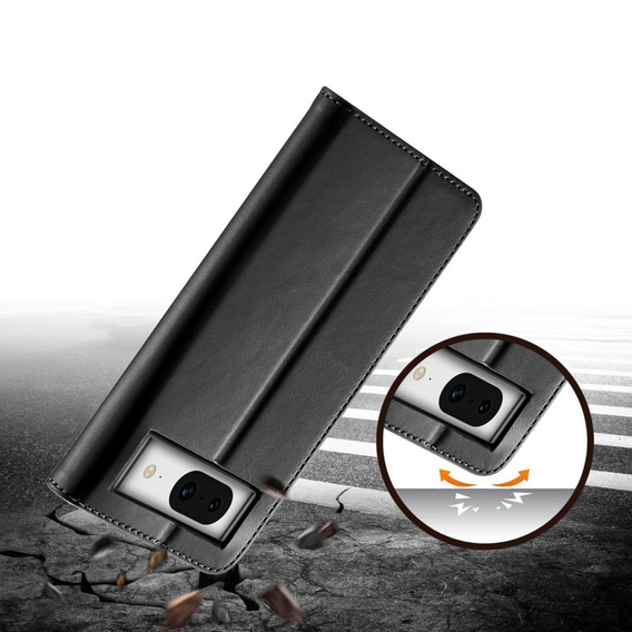 Cu clapetă pentru Google Pixel 8A, LC.IMEEKE, negru