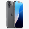 Sticlă temperată pentru camera foto pentru iPhone 16 / 16 Plus, transparentă