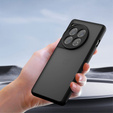 Carcasă pentru OnePlus 12 5G, Fusion Hybrid, cu protecție pentru camera foto, transparent / negru