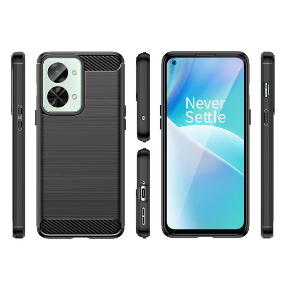 Huse pentru OnePlus Nord 2T 5G, Carbon, negru