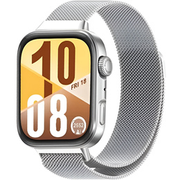 Brățară milaneză pentru Huawei Watch Fit 4 / 4 Pro / 3, argintie