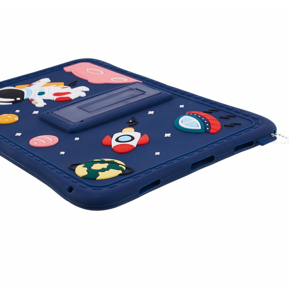 Husă din silicon pentru copii pentru Samsung Galaxy Tab A9+ X210 / X215 / X216B, Armoured, Astronaut, albastru marin