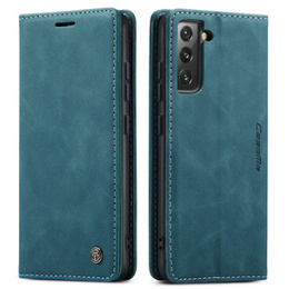 Husa CASEME pentru Samsung Galaxy S22 5G, Leather Wallet Case, verde