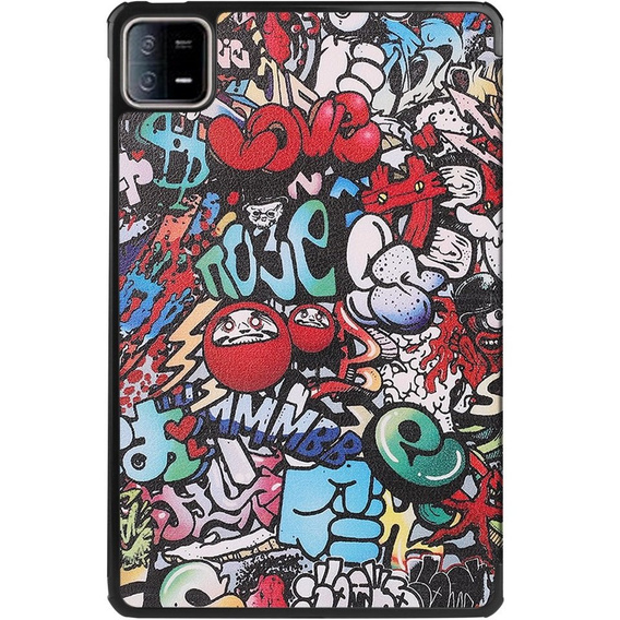 Husă pentru Xiaomi Pad 6 / 6 Pro, Smartcase, graffiti