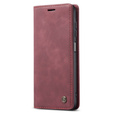 Husa CASEME pentru Samsung Galaxy M33 5G, Leather Wallet Case, maroon
