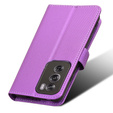 Cu clapetă pentru Oppo Reno 12, Wallet Smart Magnet, violet