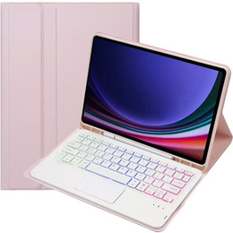 Carcasă + tastatură Samsung Galaxy Tab S9 FE X510 / X516, with touchpad, roz