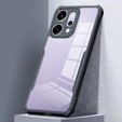 Carcasă pentru Oppo Reno 14, întărită, transparentă cu laturi negre