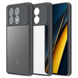 Carcasă pentru Xiaomi Poco X6 Pro 5G, Fusion Hybrid, cu protecție pentru camera foto, transparent / negru