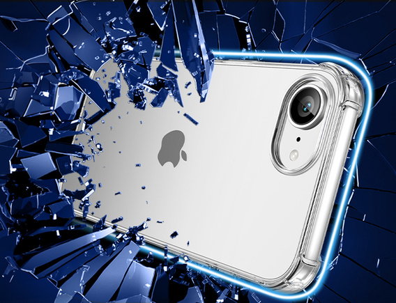 Carcasă pentru iPhone 16E, Erbord Dropproof, transparentă + Sticlă