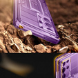 Husa pentru Samsung Galaxy S24 Ultra, Tongate MECH Series Clip, transparent / violet