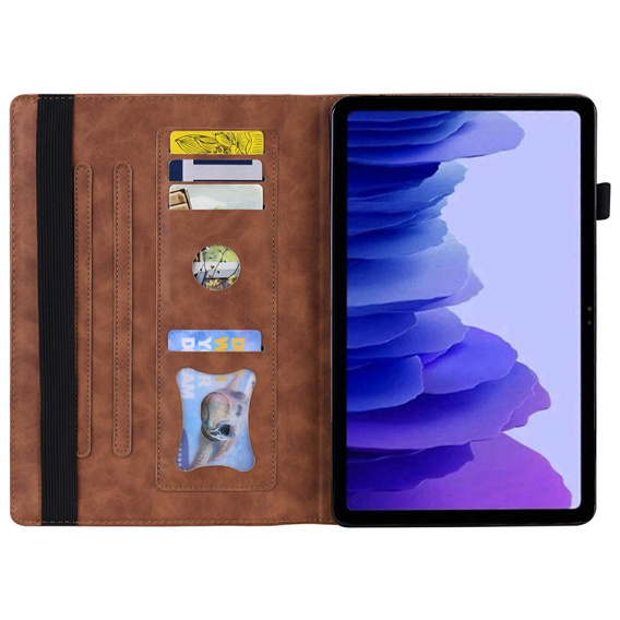 Husă pentru Xiaomi Pad 7, Classic, cu spațiu pentru stylus, maro