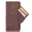 Cu clapetă pentru Xiaomi Mi 10T 5G/10T Pro 5G, Card Slot, maro