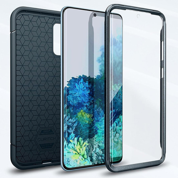 Huse pentru Samsung Galaxy S20+ Plus, Suritch Basic (Two Frames), albastru