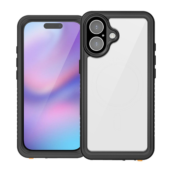 Husă pentru iPhone 17, IP68 rezistentă la apă Redpepper, negru