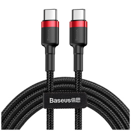 Cablu Baseus Cafule PD USB-C la USB-C, 60 W, 1,0 m, pentru dispozitive cu port USB-C