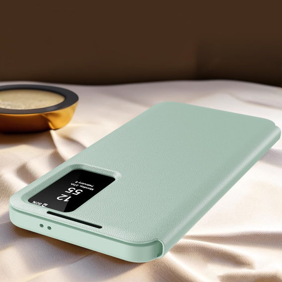 Husă cu clapetă pentru Samsung Galaxy S23, Smart View Wallet, verde