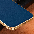 Huse pentru Samsung Galaxy S21, Cowhide Leather, albastru