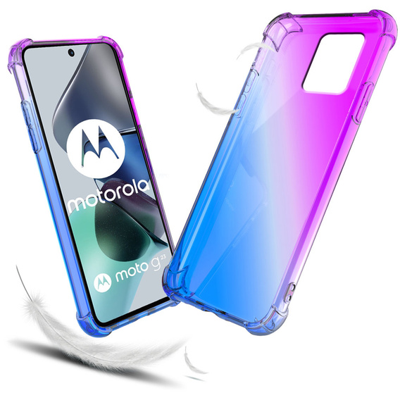 Husa pentru Motorola Moto G23 / G13 4G, Gradient Dropproof, Violet / albastru