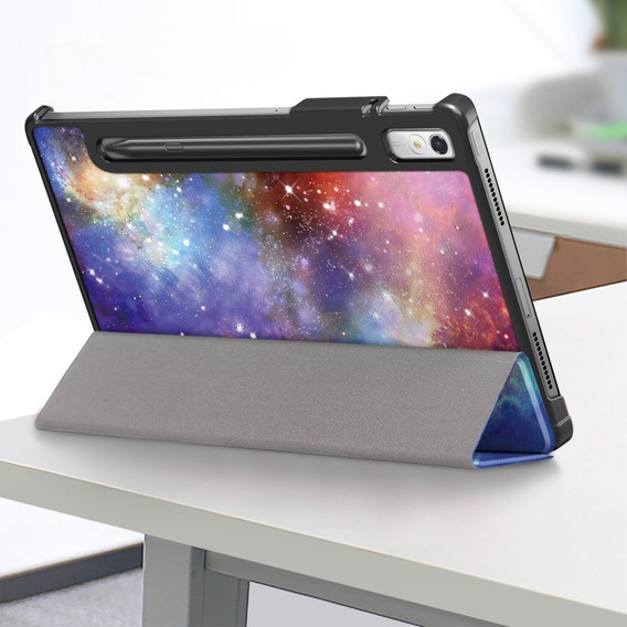 Husă pentru Lenovo Tab P11 Pro Gen 2 TB132FU TB132XU 11.2", cu clapetă, galaxy