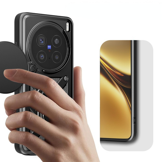 Husă blindată pentru Vivo X200 Pro 5G, CamShield Slide, negru