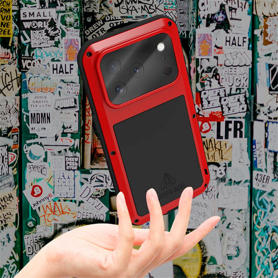 Carcasă blindată cu sticlă temperată pentru iPhone 17 Pro Max